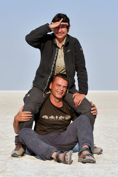 Picture of Karin and Tobias in Africa