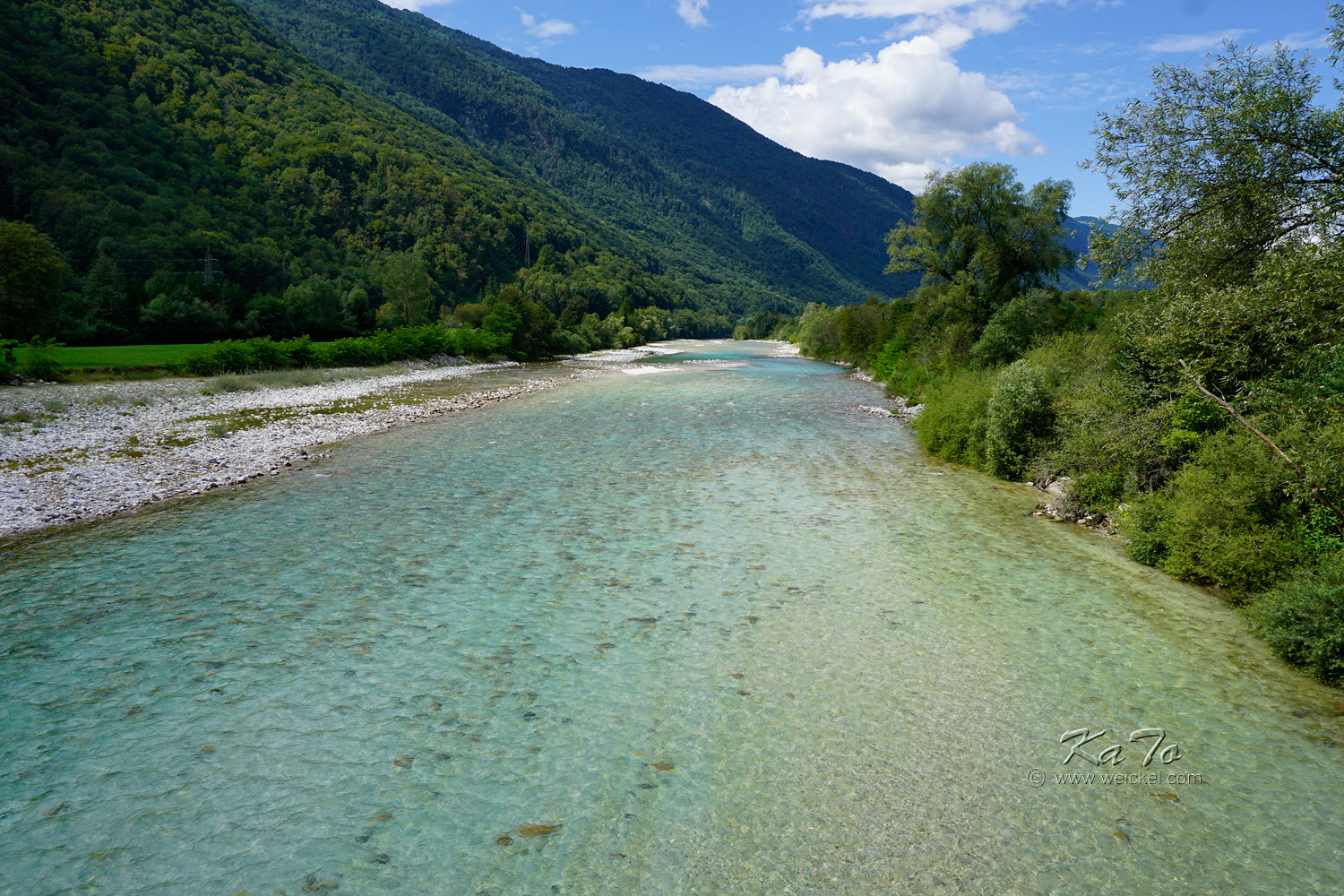 River Soca (Isonzo) near Volarje