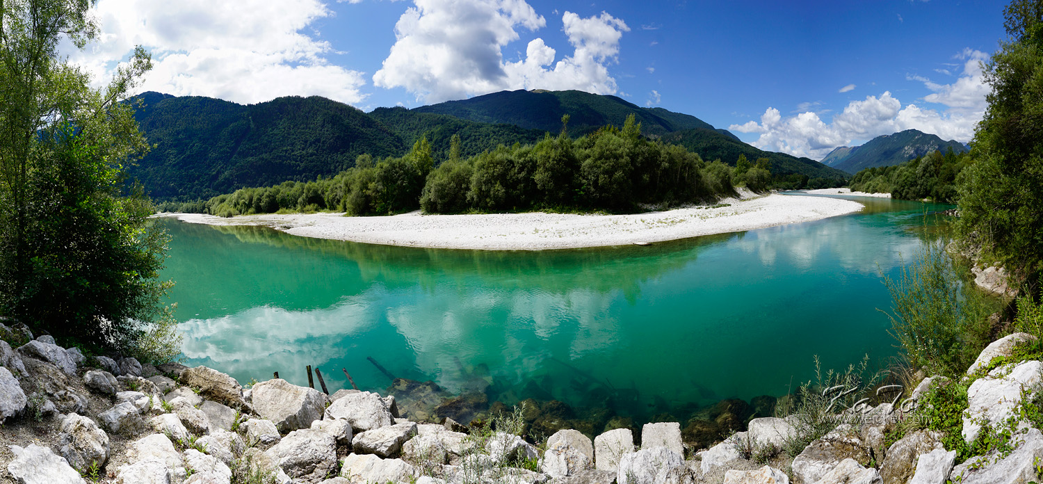 River Soca (Isonzo) Kobarid area