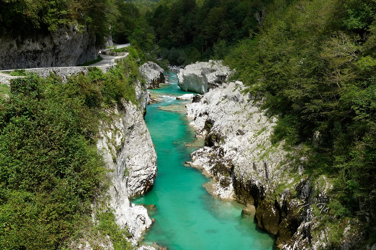 View to river Isonzo from Napoleon bridge
