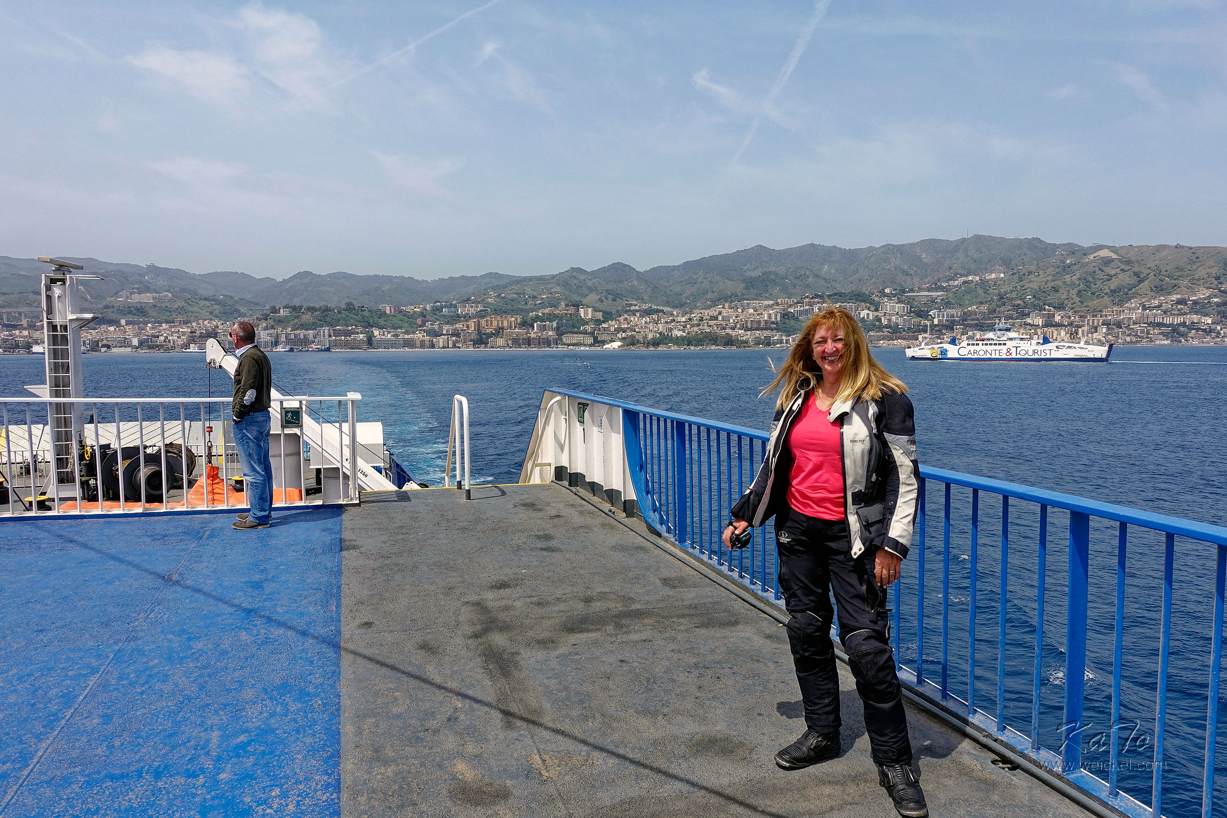 On the ferry from Sicily to Calabria