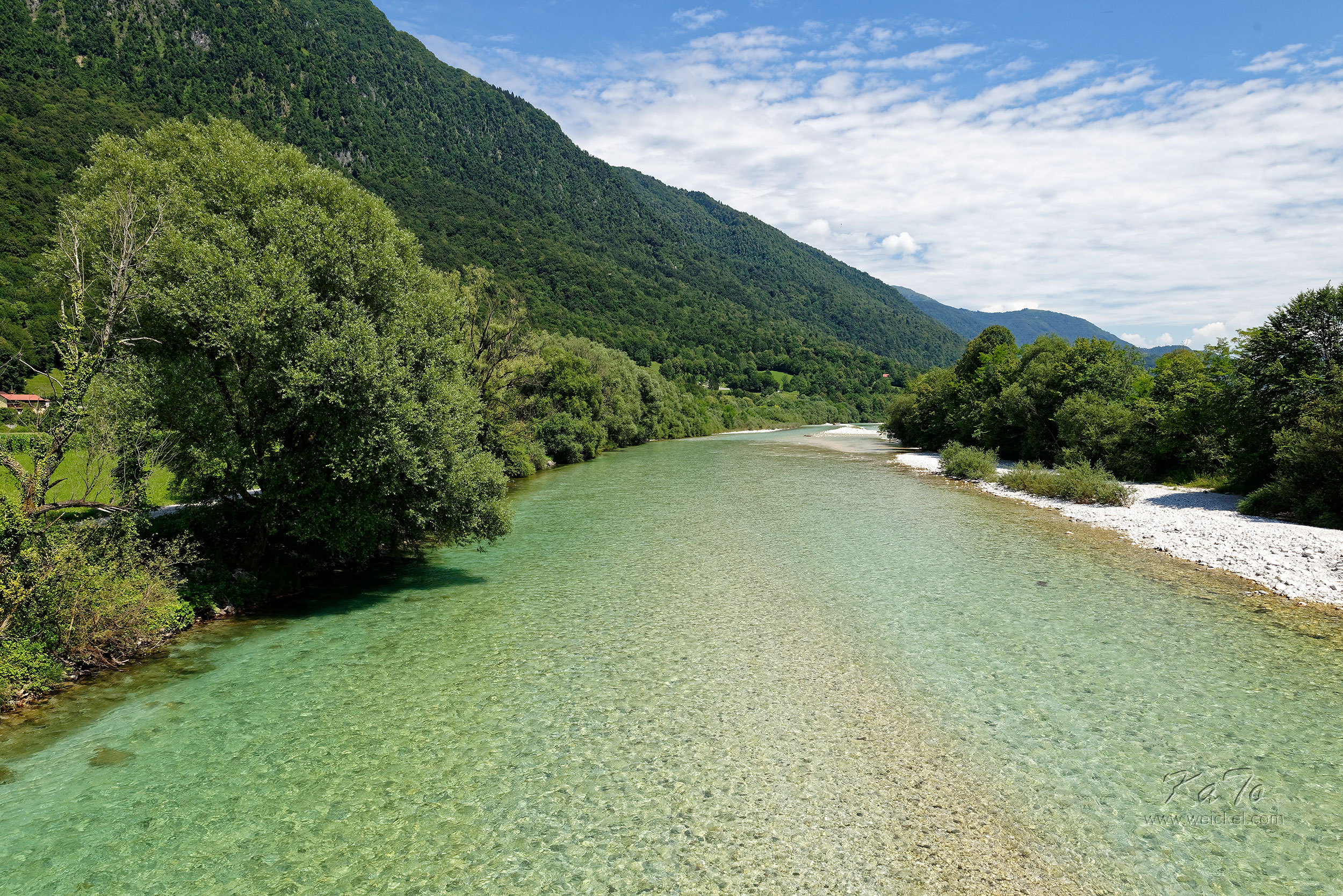 River Soca (Isonzo) - view from Road 102
