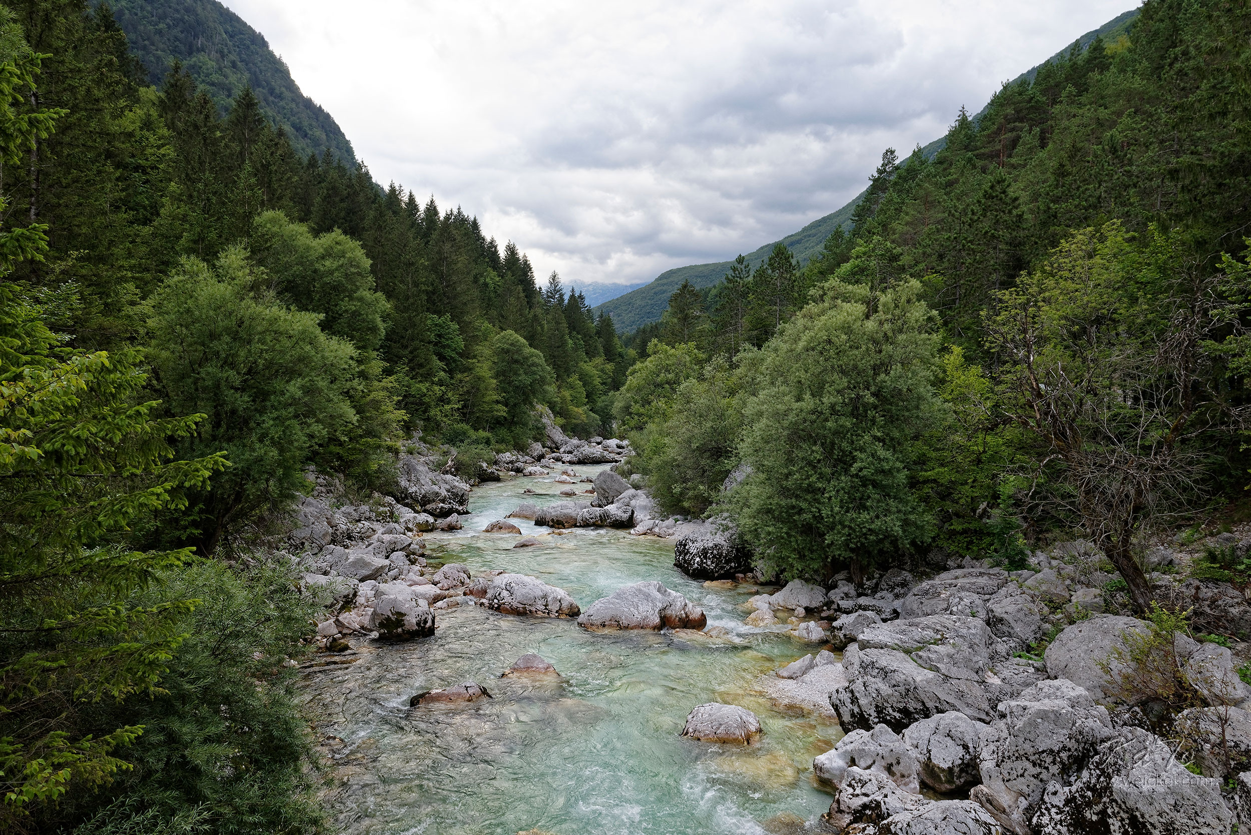 River Soca (Isonzo) - view from Road 206