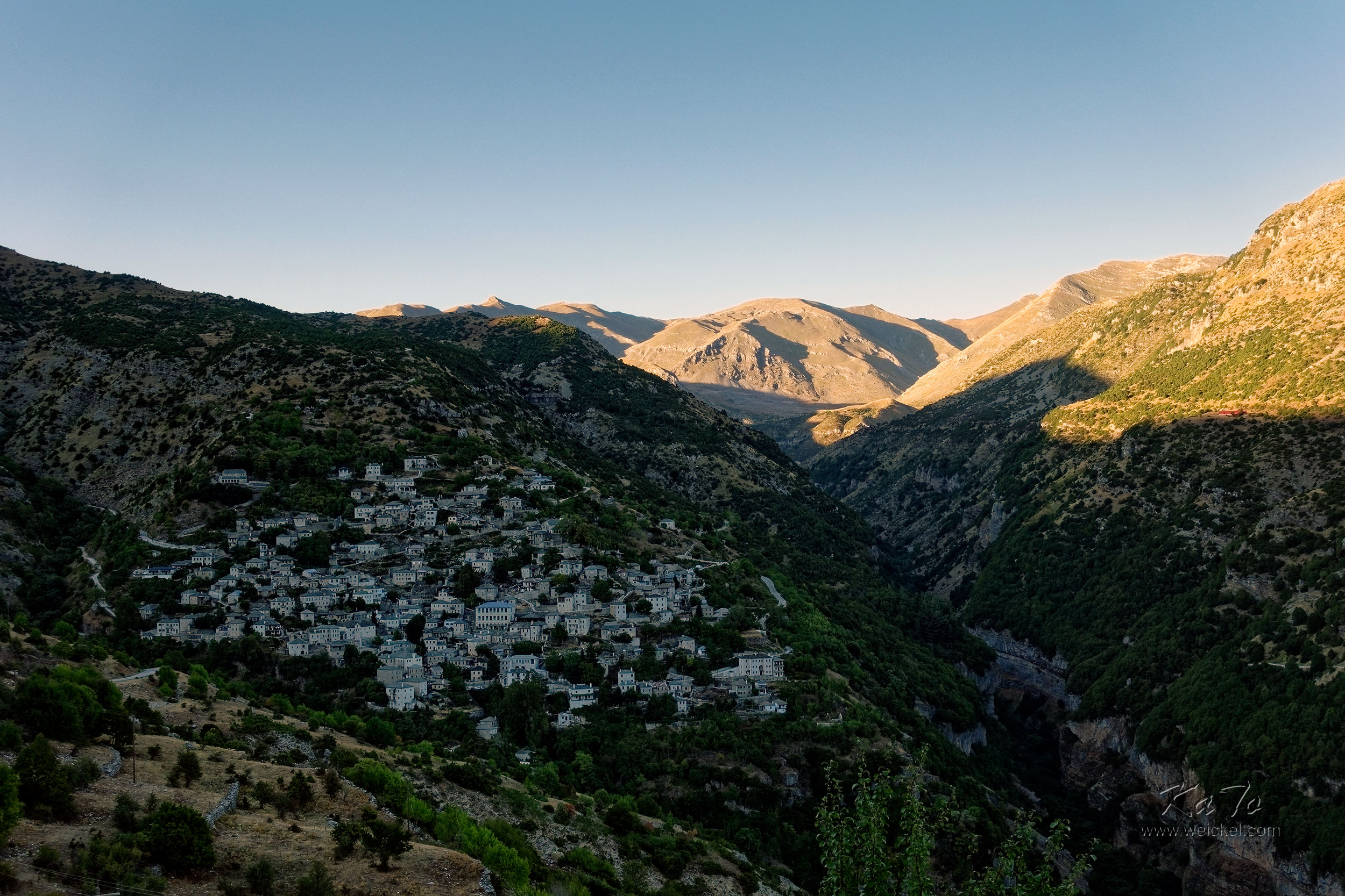 Sirako village in the Pindos Mountains