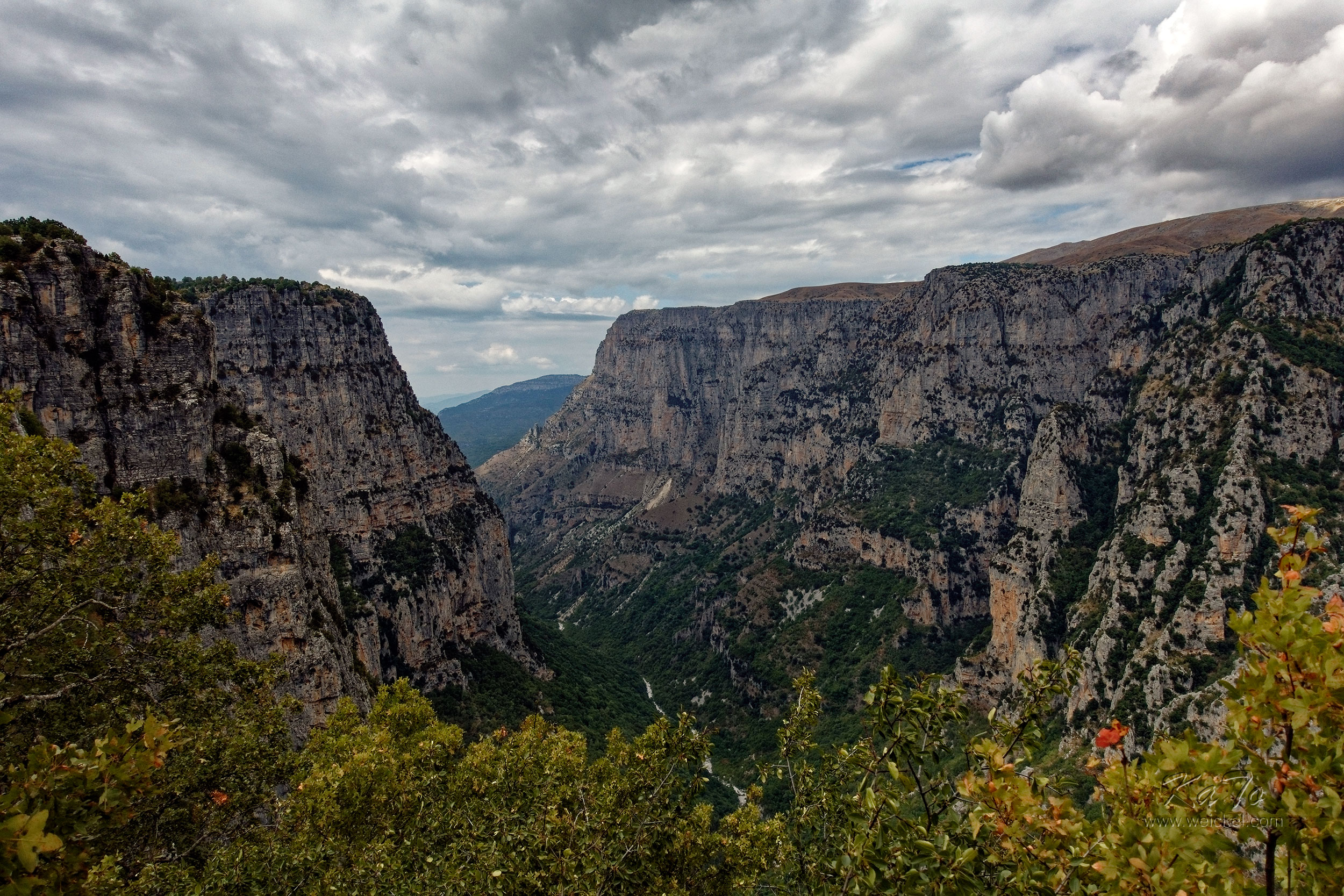 Vikos Gorge - with a depth up to 1350m